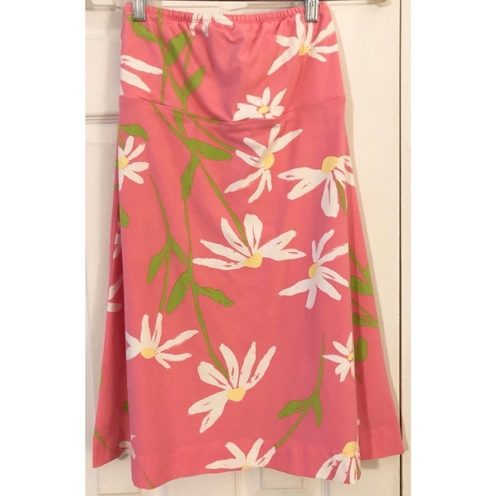 Lilly Pulitzer Hotty Pink Twirlers strapless dress
